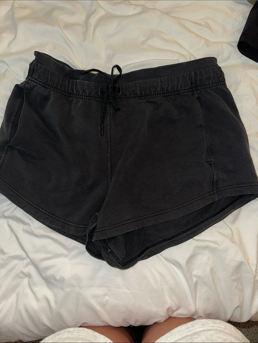 Lululemon Black Women’s Lounge Shorts - Casual Drawstring Comfort